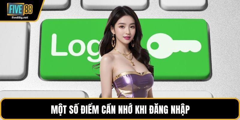 Một số điểm cần nhớ khi đăng nhập